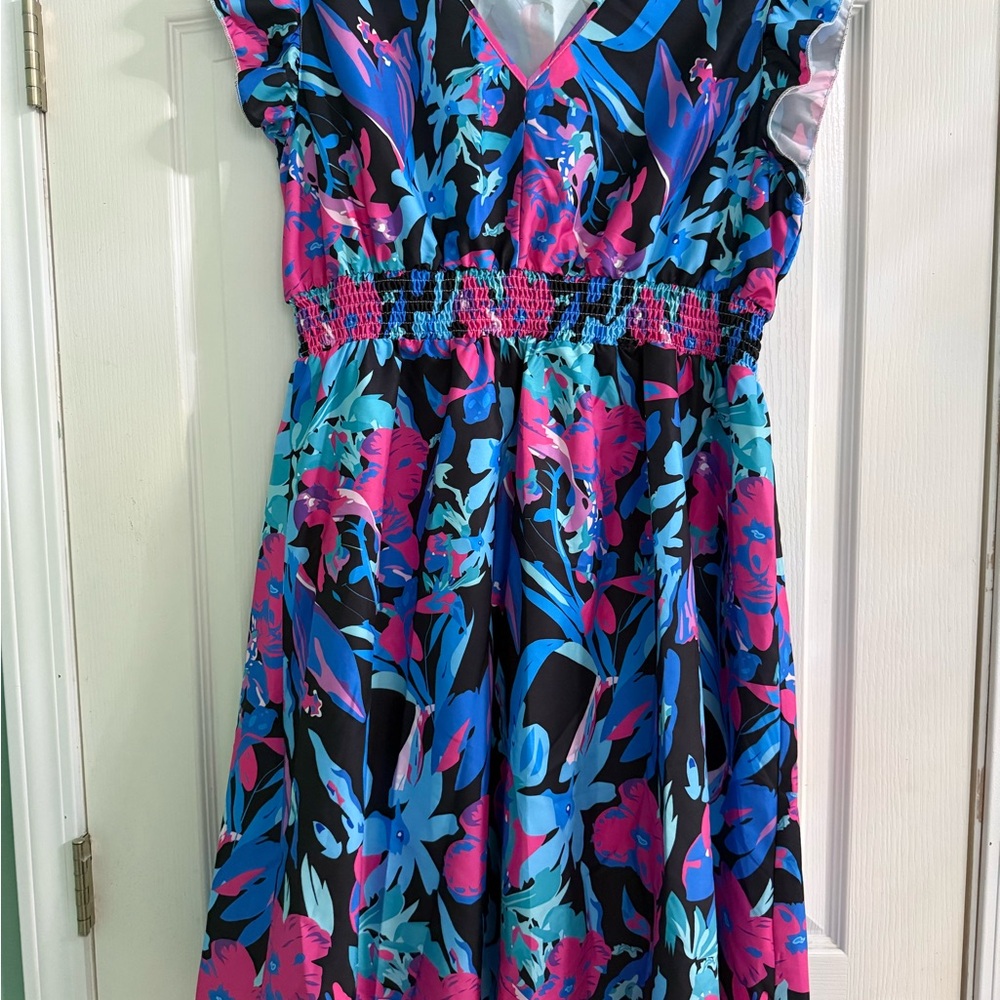 SHEIN Curve 2XL Floral Dress